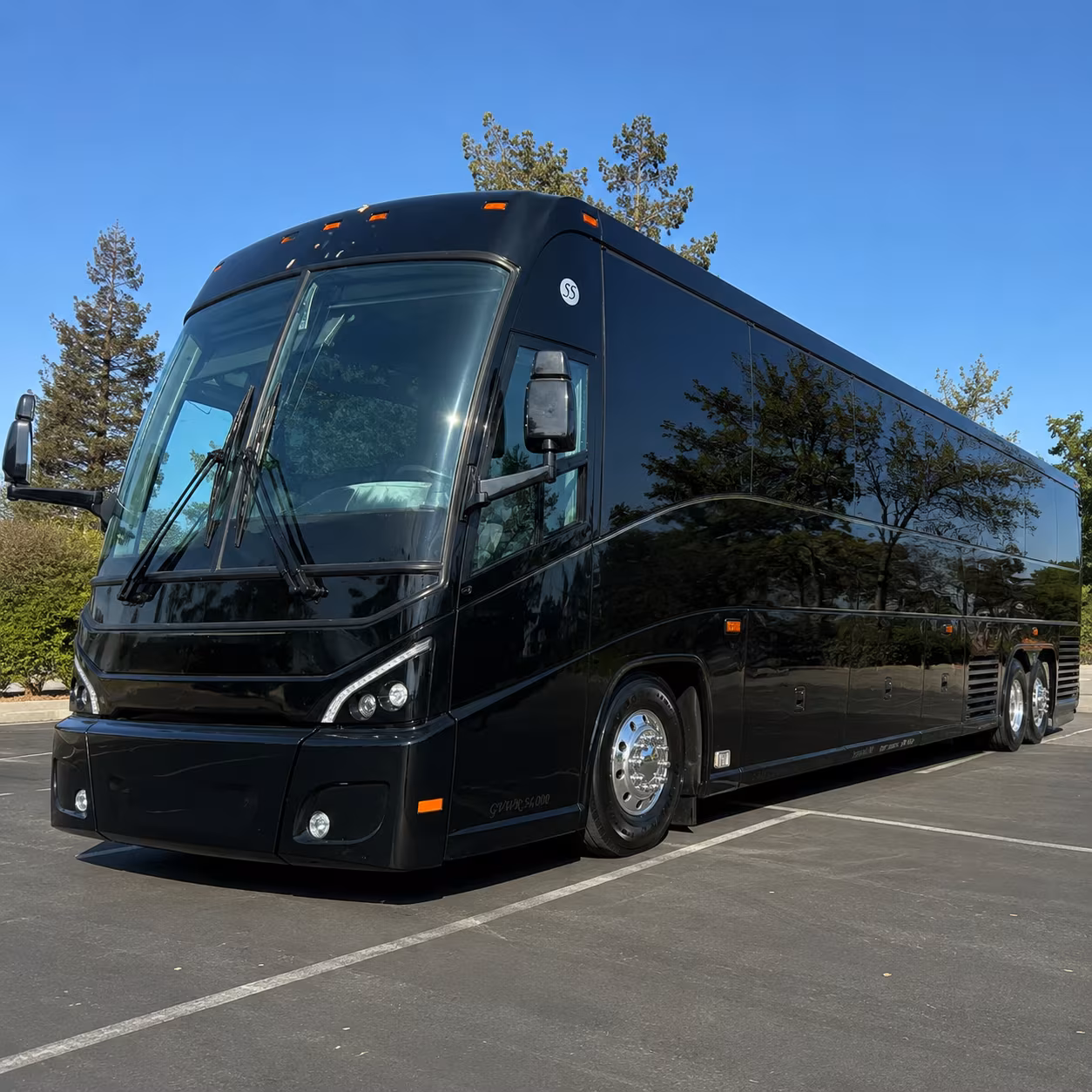 solar farm and remote worksite shuttle buses east of indio